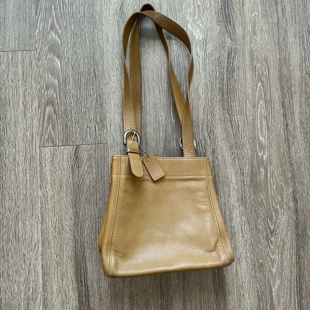 COACH vintage leather double strap